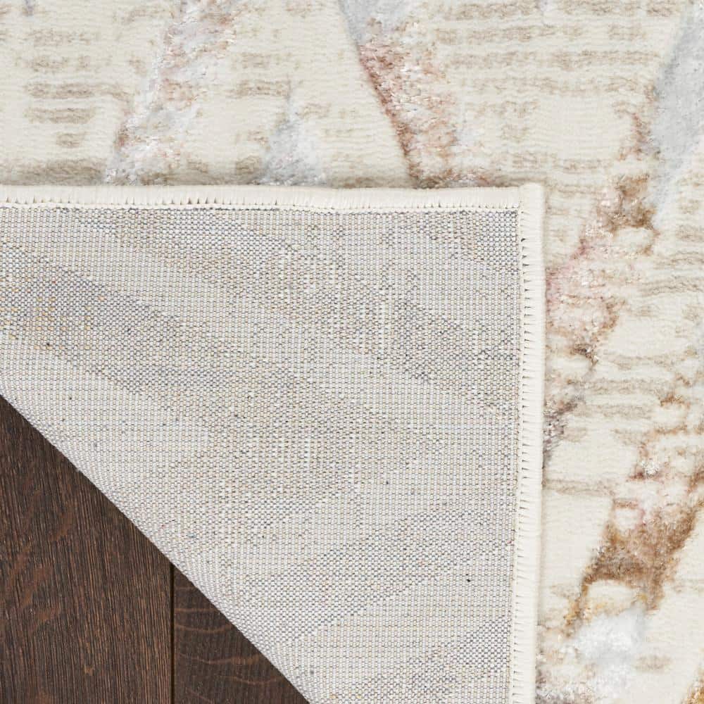 Glam Chevron 5' x 7' Multicolor Synthetic Area Rug