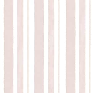 Rachel Ashwell Watercolor Stripe Pink Wallpaper