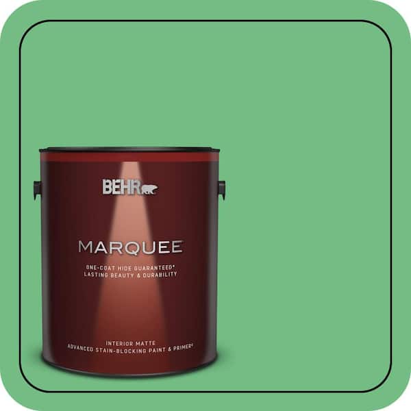 BEHR MARQUEE 1 gal. #P400-5 Winter Shamrock Matte Interior Paint & Primer