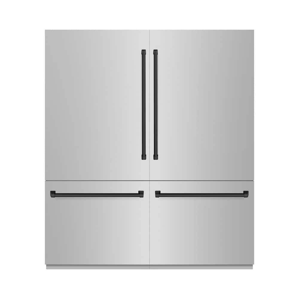 72 in. 39.6 cu. ft. Built-in Bottom Freezer Refrigerator w/ Water Dispensers in Stainless Steel and Matte Black Accents price history on PriceWatchPro