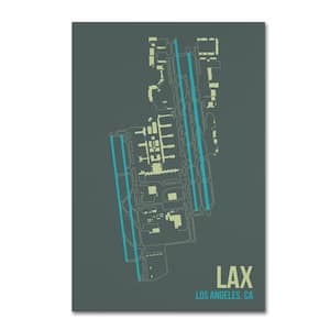 30 in. x 47 in. "LAX Airport Layout" by 08 Left Canvas Wall Art