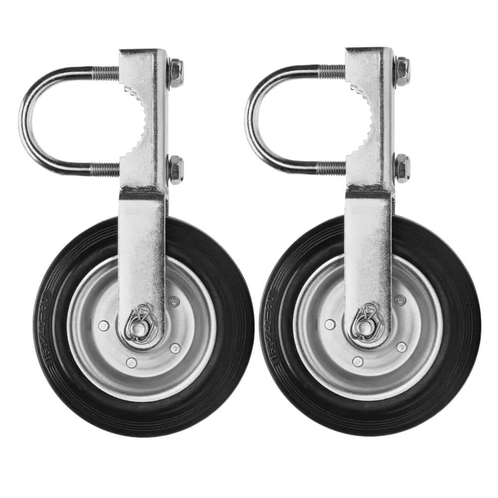 6 in. Composite Gate Wheel Supporting Swing Gate, Chain Link Fence Parts w