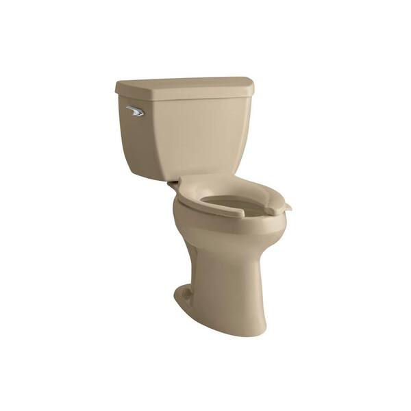 KOHLER Highline Classic Comfort Height 2-Piece 1.4 GPF Elongated Toilet in Mexican Sand-DISCONTINUED