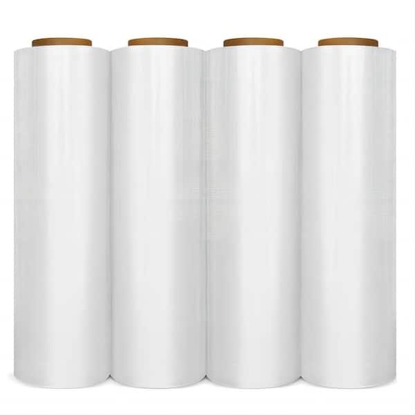 80-Gauge 18 in. x 1500 ft. Stretch Wrap Roll (4-Roll)