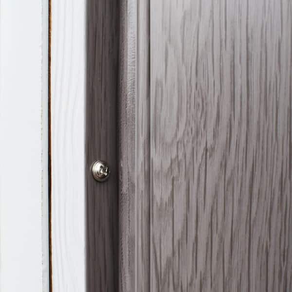 Helhom 36 in. x 80 in. Gray PVC Interior Folding Accordion Door