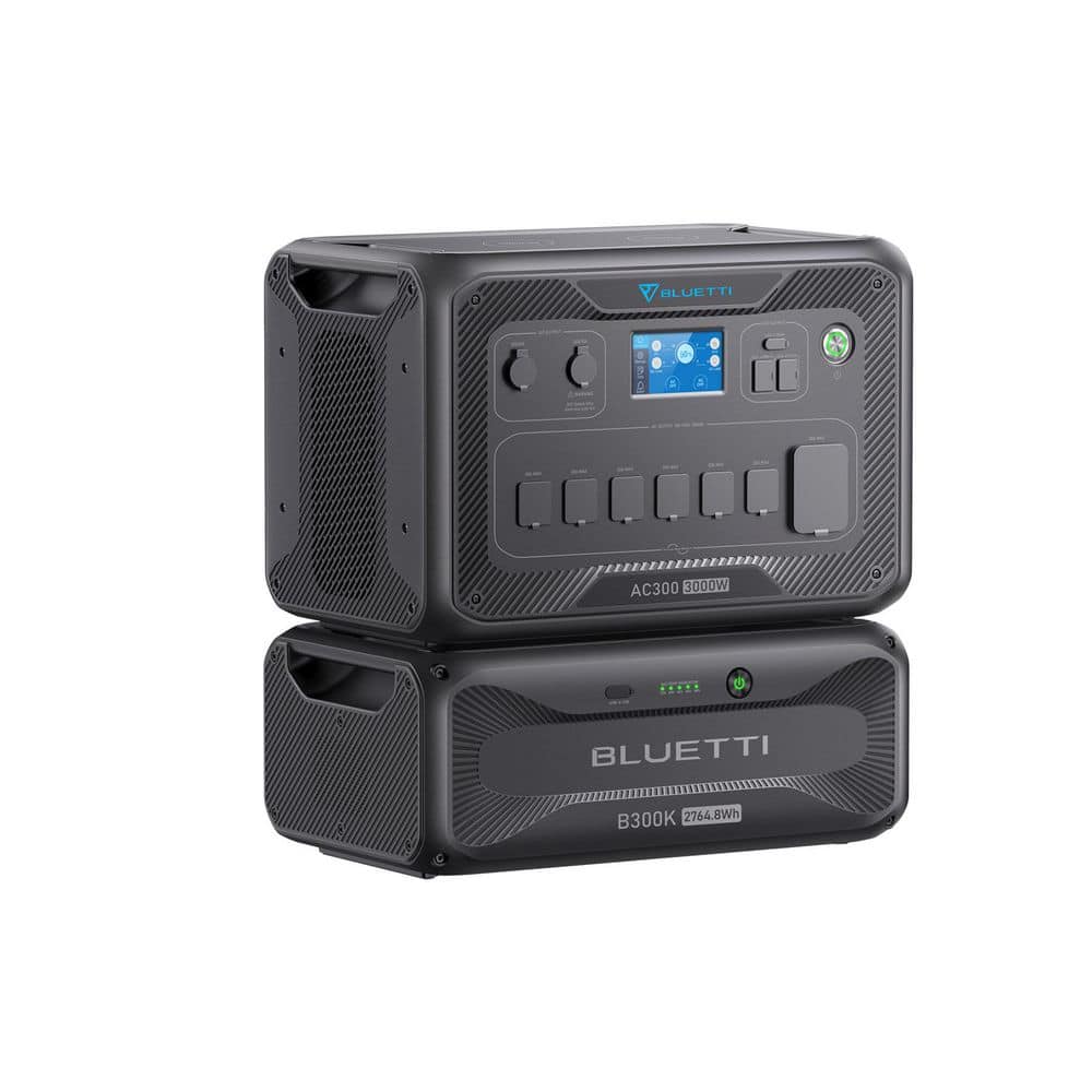 BLUETTI 3000-Watt Continuous/6000W Push Button Start Solar Generator ...