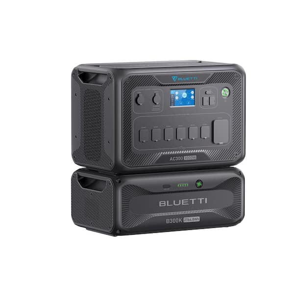 BLUETTI 3000-Watt Continuous/6000W Push Button Start Solar Generator Peak Output Power Station w/2764Wh LiFePO4 External Battery