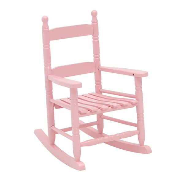 Jack Post Pink Wood Patio Children's Outdoor Rocking Chair