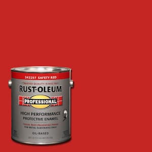1 gal. High Performance Protective Enamel Gloss Safety Red Oil-Based Interior/Exterior Metal Paint (2-Pack)
