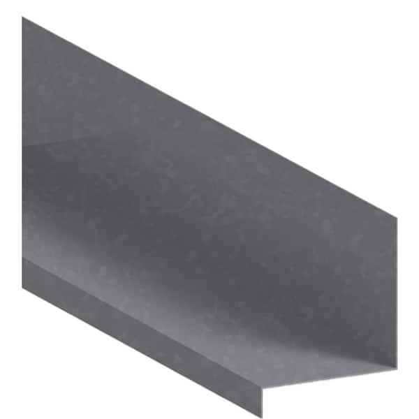Gibraltar Building Products 1/4 in. x 1 in. x 1-3/4 in. Drip Edge Galvanized Steel 30-Gauge Roof Flashing