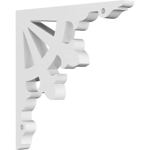 Ekena Millwork 5/8 in. W x 12 in. H x 7 in. D PVC Legacy Bracket