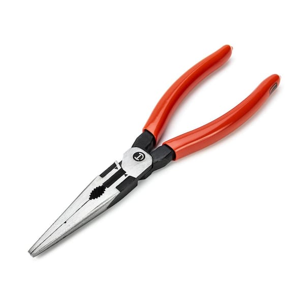 Crescent Z2 8 in. High Leverage Long Nose Pliers with Dipped Grips