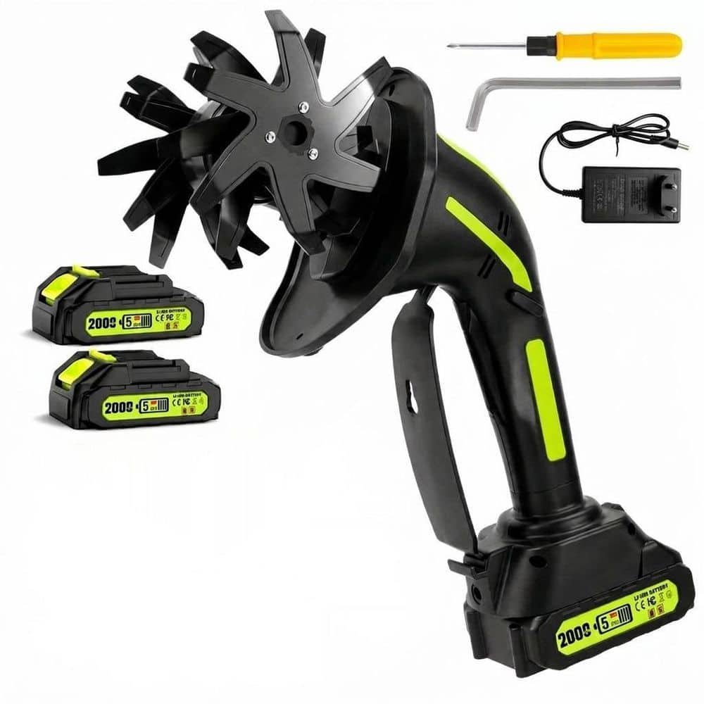 Black Green Cordless Tiller Cultivator with 4 Steel Tines, 235 RPM, 4 in. Tilling Width price history on PriceWatchPro