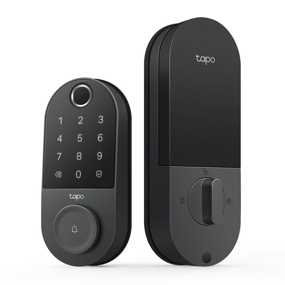 Tapo Smart Wi-Fi Single Cylinder Deadbolt Door Lock 110-Lock/Unlock using Keypad, App, or Fingerprint Recognition