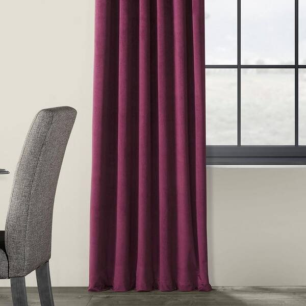 Exclusive Fabrics Furnishings, Purple Velvet Curtain Panels