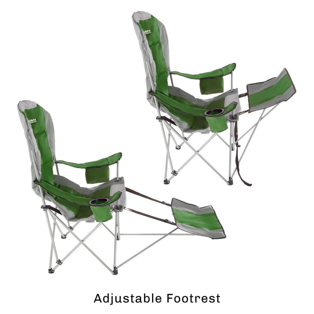 Details about   Wakeman Outdoors Camp Chair with Footrest-300lb