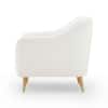 MINIMORE Doria White Sherpa Accent Chair MM-0003WT-1 - The Home Depot