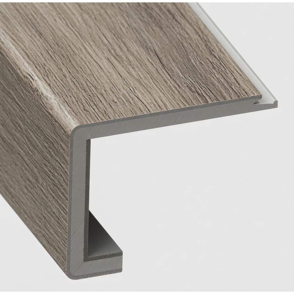 Ravine 2-3/8 in. Thick x 4 in. Width x 60 in. Length Rigid Core Square Stair Nose Vinyl Molding price history on PriceWatchPro