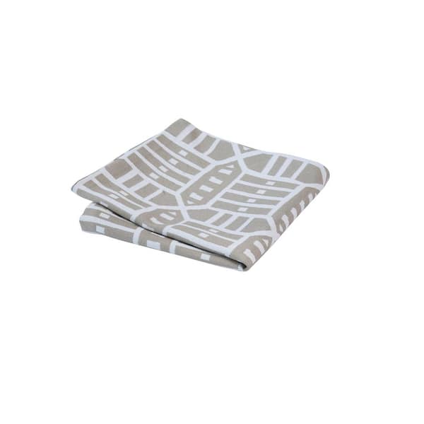 Astella Pacifica 18 in. x 18 in. Roland Hemp Square Outdoor Throw Pillow Cover