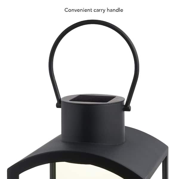 Hampton Bay Melbourne Black Dusk to Dawn Integrated LED Outdoor