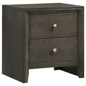 Serenity Mod Gray 2-Drawer Nightstand