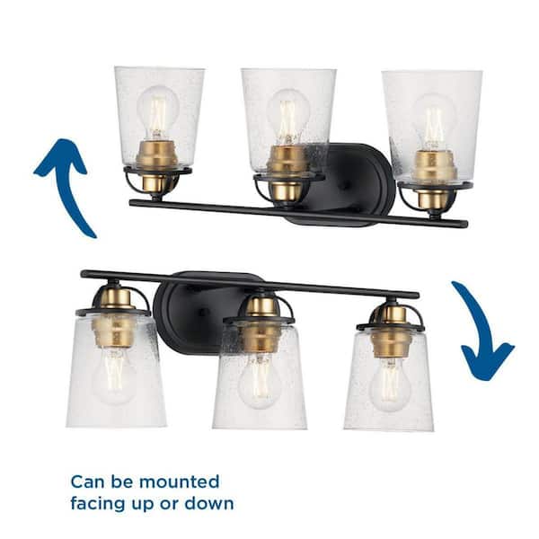 3 light store vanity light bronze