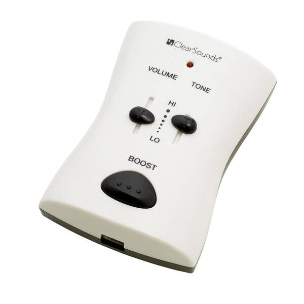Clearsounds Portable Telephone Amplifier White Cls Wil95 The Home Depot