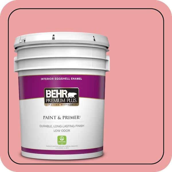 BEHR PREMIUM PLUS 5 gal. #P170-3 Infatuation Eggshell Enamel Low Odor Interior Paint & Primer