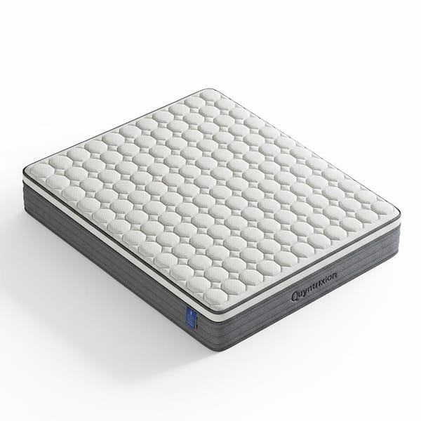 Modern Queen Medium Independent Pocket Springs Gel Memory Foam 12 in. Bed-in-a-Box Mattress, CertiPUR-US