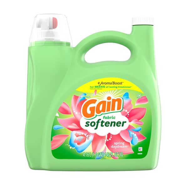 Gain Aroma Boost Ultra Spring Daydream Scent Liquid Fabric Softener, 190-Loads, 140 oz.