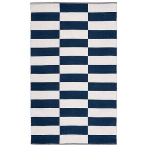 Checker Blue - Rectangle Large Rug