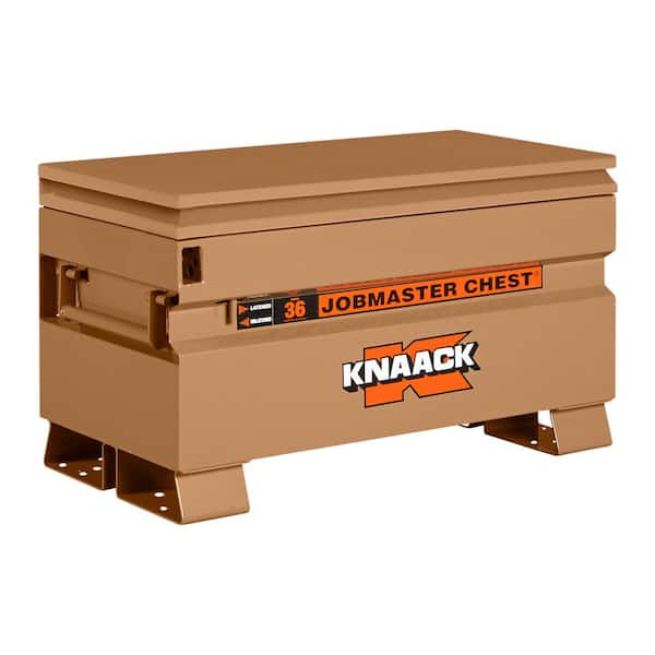 36 in. W x 19 in. D x 21.5 in. H, Steel Jobsite Tool Storage Chest with Lock