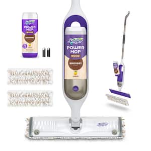 Power Mop Wood Starter Kit (1-Power Mop, 2-Pads, Cleaning Solution and Batteries)