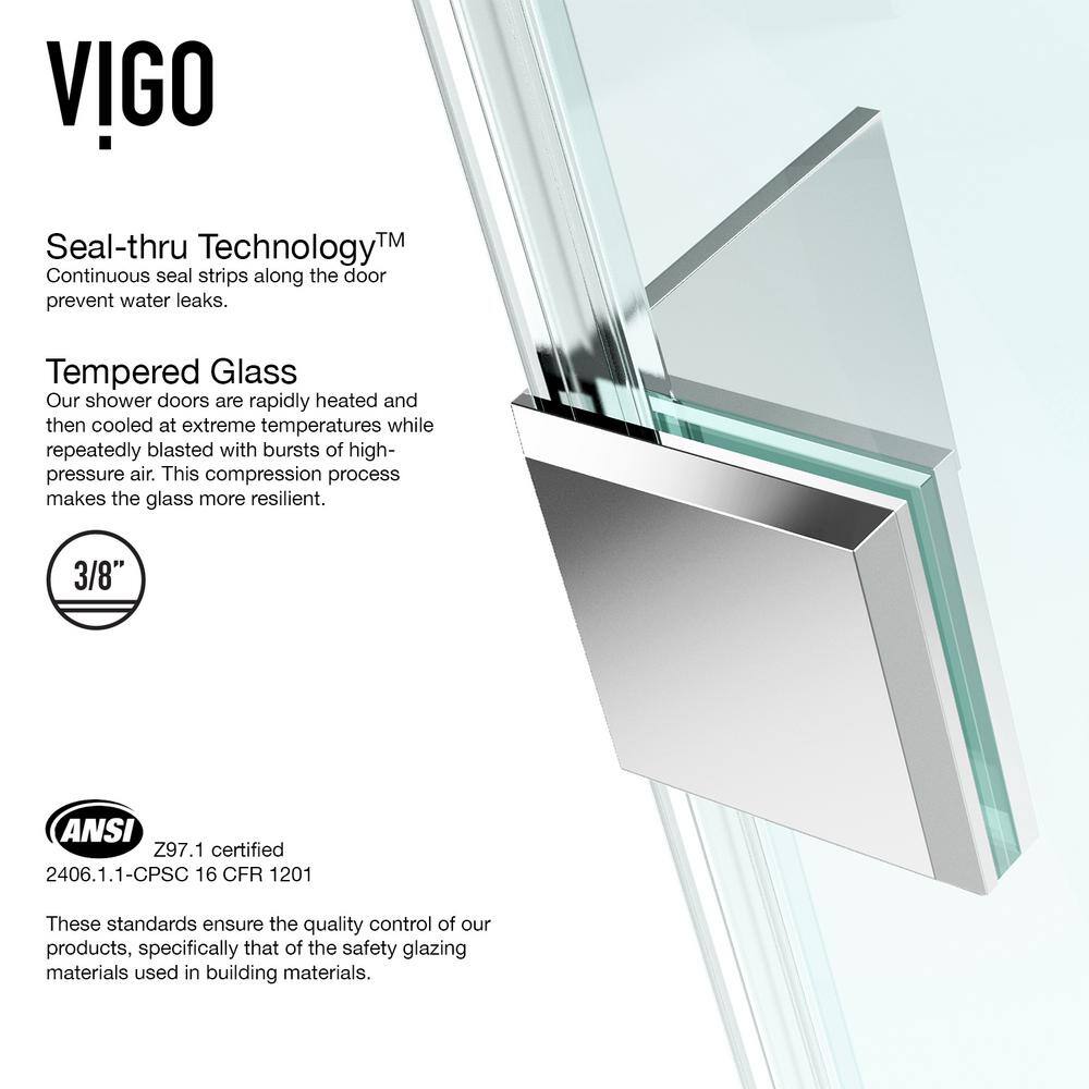 Piedmont Frameless Clear Glass Neo-Angle Shower Enclosure