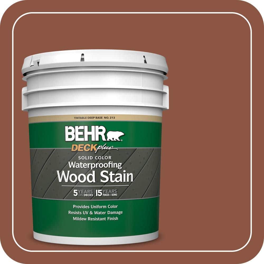 THEREDTHREAD カラー: brown BEHR DECKplus 5 gal. #S180-7 True Copper Solid Color Waterproofing