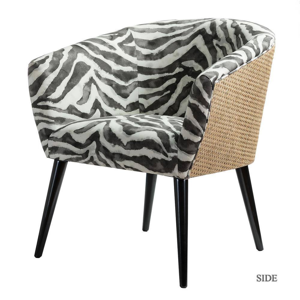 zebra accent chair