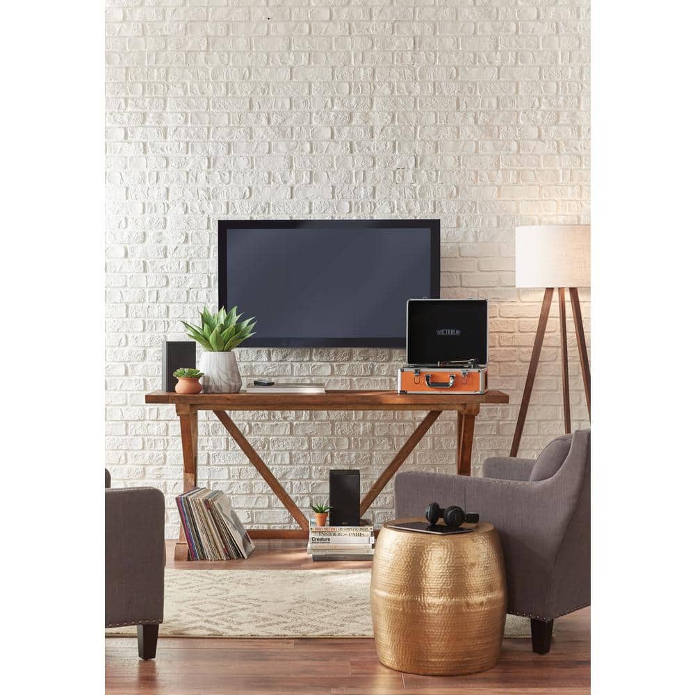 Harcourt 63'' White Textured Linen Shade Solid Wood Tripod Floor Lamp