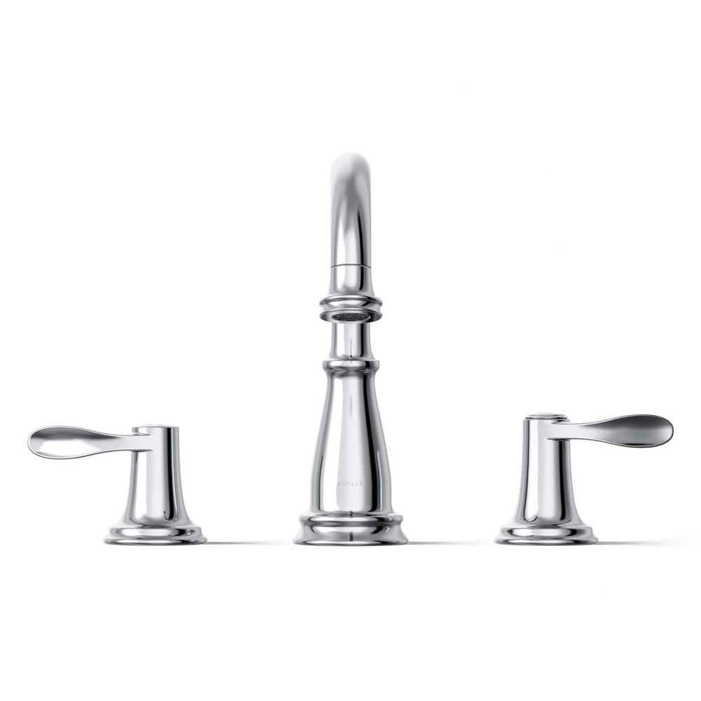 Bellera Polished Chrome Widespread Bathroom Sink Faucet