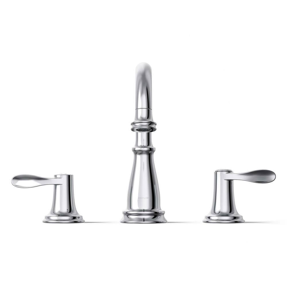Bellera Polished Chrome Widespread Bathroom Sink Faucet