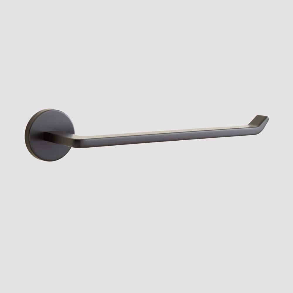 Drea Matte Black 11" Wall Mounted Towel Ring
