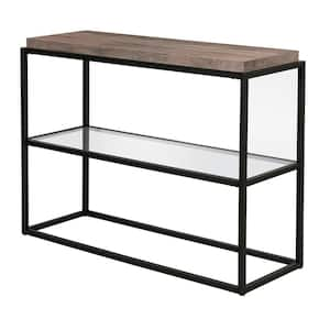 Hector 42 in. Blackened Bronze Rectangular MDF Top Console Table