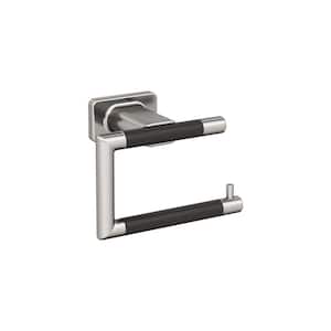 Esquire 5-7/8 in. (149 mm) L Single Post Toilet Paper Holder in Brushed Nickel/Oil Rubbed Bronze