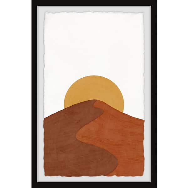 Unbranded Sunrise Ridge by Marmont Hill Framed Abstract Art Print 12 in. x 8 in.