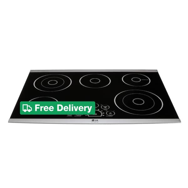 STUDIO 30 in. Radiant Electric Cooktop in Stainless Steel with 5 Burner Elements and SmoothTouch Controls