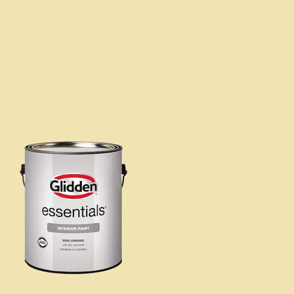 Glidden Essentials 1 gal. PPG1108-3 Butter Cookie Semi-Gloss Interior Paint