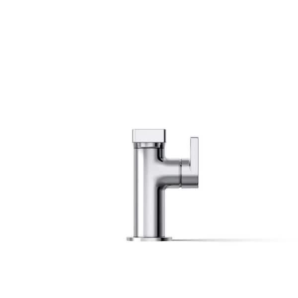 KOHLER Composed Single Hole Single-Handle Bathroom Faucet with Lever Handle and Drain in Polished Chrome