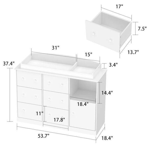 6x10 Drawer Organizer White - Brightroom™