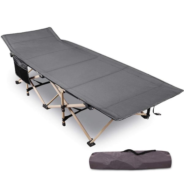 Adult Heavy-Duty Folding Camp Bed, 28 in. Extra Wide Sturdy Portable ...