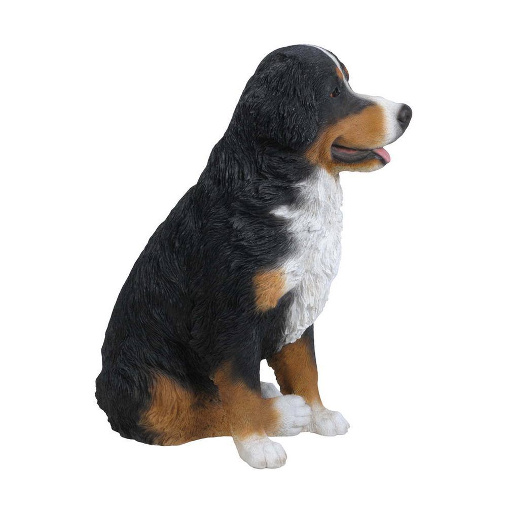 Life-like Bernese Mountain Dog Polyresin Garden Statue