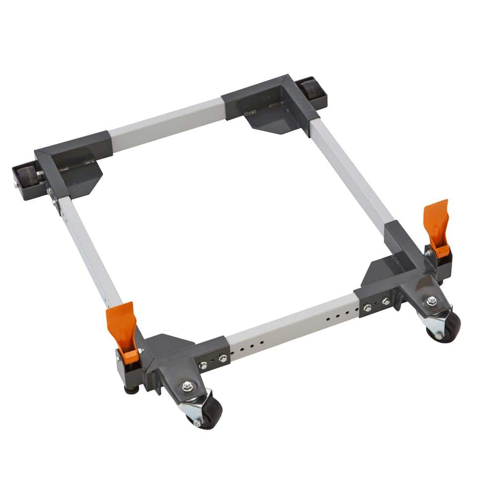 Heavy-Duty Adjustable Steel Mobile Base with Locking Casters